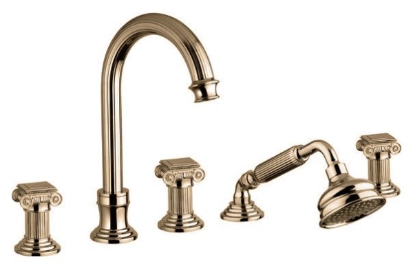 Смеситель на борт ванны с выдвижным душем и переключателем CEZARES OLIMP-BVD OLIMP-BVD-03/24-M Смеситель на борт ванны с выдвижным душем и переключателем CEZARES OLIMP-BVD OLIMP-BVD-03/24-M