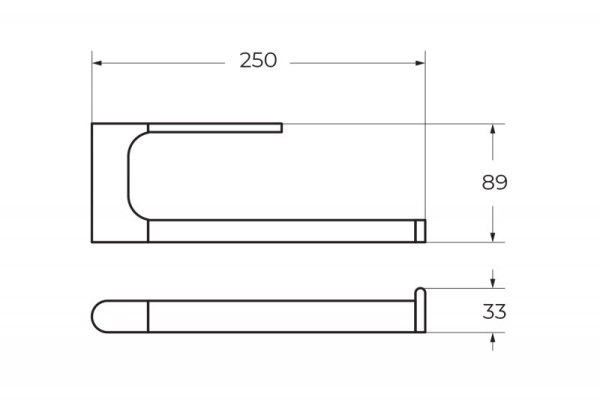 Полотенцедержатель ART&MAX PLATINO AM-E-3980-MB