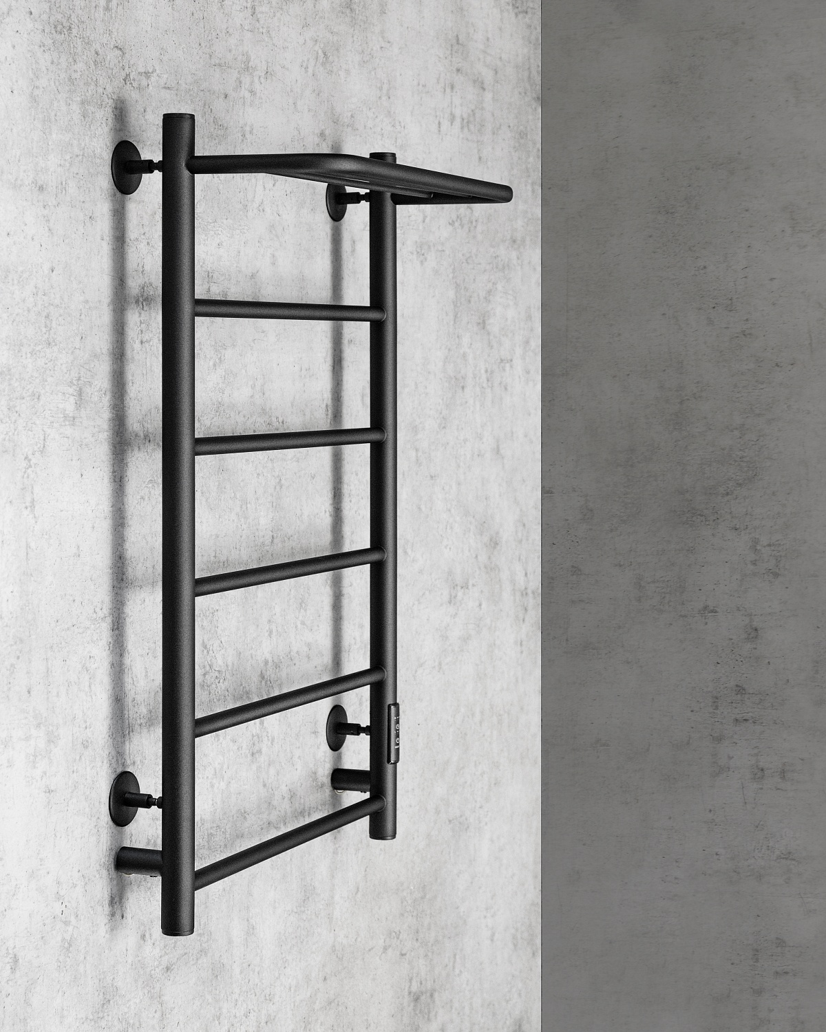 Полотенцесушитель электрический Chromix Bazel 50x80 П5 MB с полкой