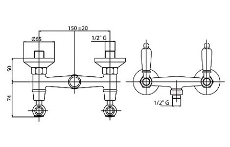 Смеситель для душа Cezares DIAMOND-D-02-Sw Смеситель для душа Cezares DIAMOND-D-02-Sw