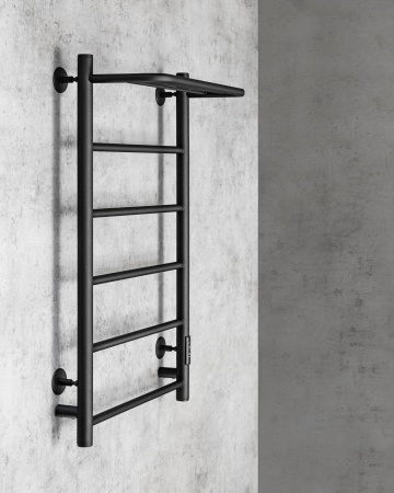 Полотенцесушитель электрический Chromix Bazel 50x80 П5 MB с полкой