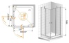 Душевой уголок CEZARES ELENA-W-A-22-90-C-Cr Душевой уголок CEZARES ELENA-W-A-22-90-C-Cr