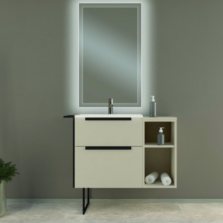 Колонна подвесная с одной распашной дверцей и выдвижным ящиком, 35x32x150 Cezares 55183