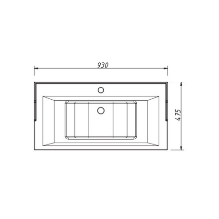 раковина Y-090B (900x460x220)