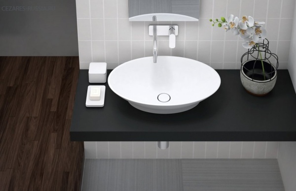Накладная раковина из литьевого мрамора Cezares TITAN-OVAL-62-41-13-LVB Накладная раковина из литьевого мрамора Cezares TITAN-OVAL-62-41-13-LVB