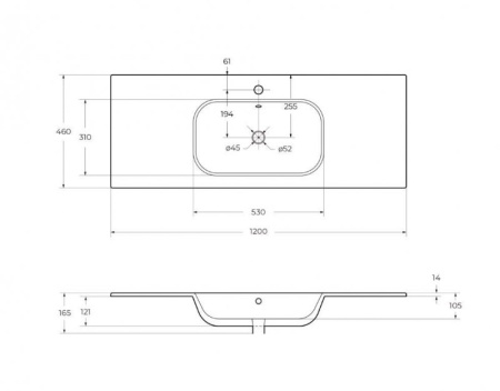 Шкаф подвесной CEZARES ECO-1500-2A-SC-BL