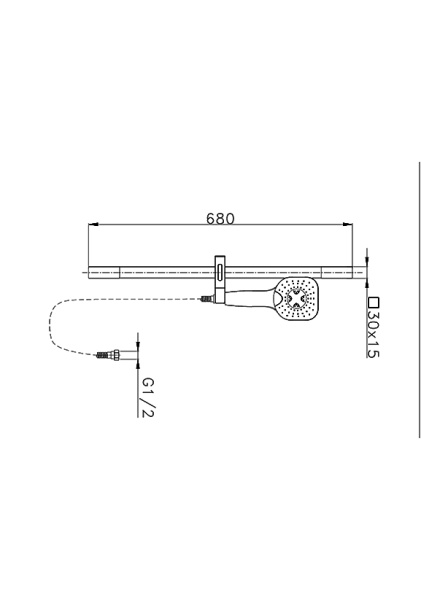 Душевой гарнитур AltroBagno SS 030301 NeOp Душевой гарнитур AltroBagno SS 030301 NeOp