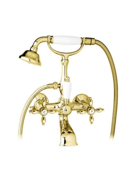Смеситель для ванны с ручным душем Cezares NOSTALGIA-VD-NLC
