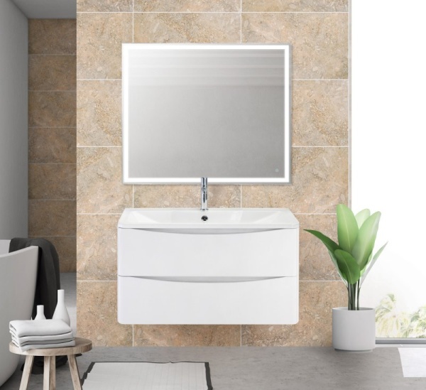 Раковина из литьевого мрамора BelBagno BB900/455-LV-MR-ALR
