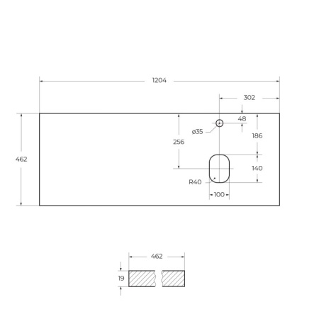 Консоль металлическая под накладные раковины BelBagno EK-120-ST
