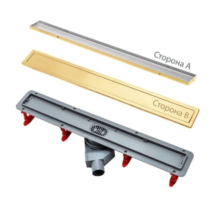 Линейный трап Confluo Premium Line 450 Gold, двухсторонняя модель Cezares 13100051