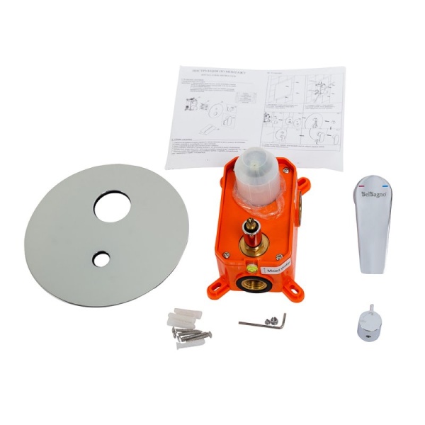 Встраиваемый смеситель для душа BelBagno ANCONA ANCONA-VDI-CRM Встраиваемый смеситель для душа BelBagno ANCONA ANCONA-VDI-CRM