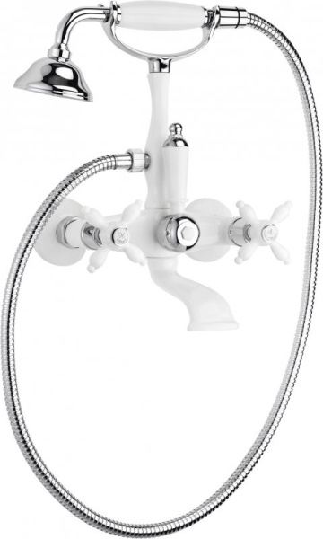 Смеситель для ванны с ручным душем Cezares NOSTALGIA-VD-NLC