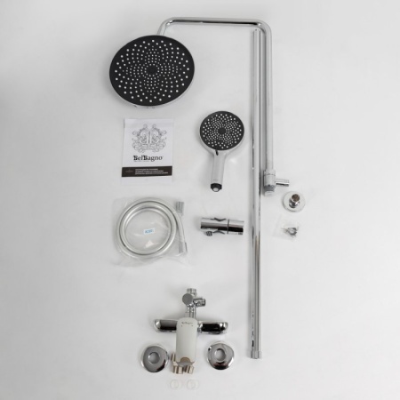Душевая стойка со смесителем BelBagno MARINO-DOCM-CRM