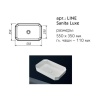 раковина LINE 55 (550х350х110)