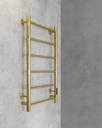 Полотенцесушитель электрический с сухим теном Chromix Bonn 50x80 П6 Br с крючками