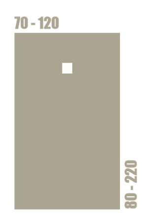 BASE Поддон из искусственного мрамора (акрон) с сифоном и решеткой из нерж. стали в комплекте, Cezar