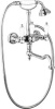 Смеситель для ванны с поворотным изливом и ручным душем Cezares FIRST-VDF-03/24-Bi Смеситель для ванны с поворотным изливом и ручным душем Cezares FIRST-VDF-03/24-Bi