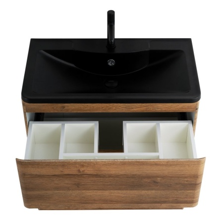 Раковина из искусственного камня BelBagno BB1000/455-LV-ART-ALR-NERO, чёрная матовая