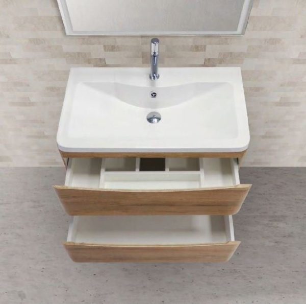 Раковина из литьевого мрамора BelBagno BB800/455-LV-MR-ALR