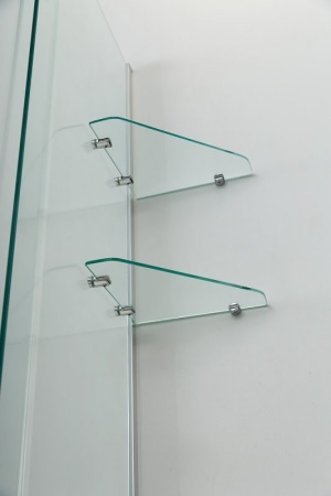 Шторка на ванну с полками CEZARES STREAM-VFS-11-90/150-C-Cr