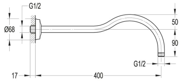 Излив для душа CEZARES CZR-F-TDA6-01 Излив для душа CEZARES CZR-F-TDA6-01