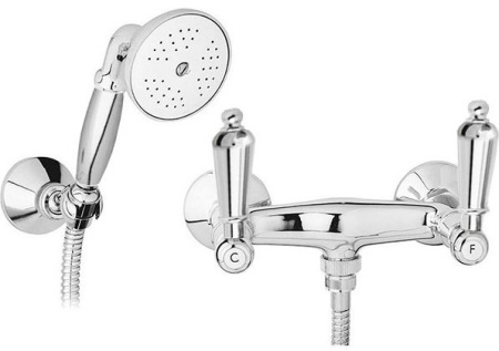 Смеситель для душа в комплекте с ручным душем, шлангом и держателем Cezares FIRST-D-01-M Смеситель для душа в комплекте с ручным душем, шлангом и держателем Cezares FIRST-D-01-M