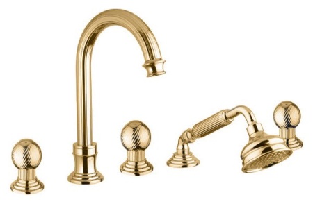 Смеситель на борт ванны с выдвижным душем и переключателем CEZARES OLIMP-BVD OLIMP-BVD-02-O Смеситель на борт ванны с выдвижным душем и переключателем CEZARES OLIMP-BVD OLIMP-BVD-02-O