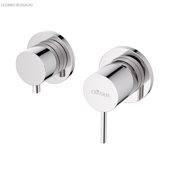 Встраиваемый смеситель CEZARES LEAF-VDIM3-L-ST Встраиваемый смеситель CEZARES LEAF-VDIM3-L-ST