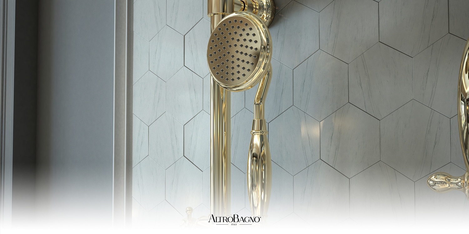 Душевая система с термостатом AltroBagno Beatrice 030408 Or