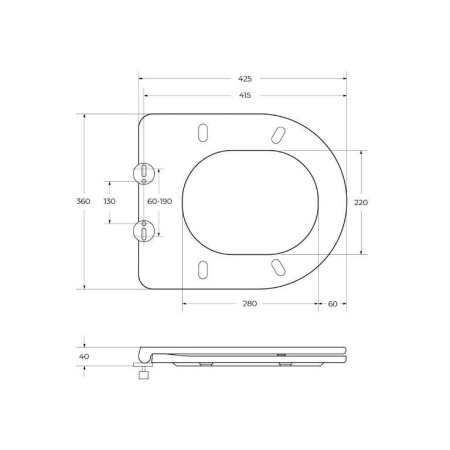 Унитаз подвесной безободковый с сиденьем BelBagno TRE BB8001CHR/SC Унитаз подвесной безободковый с сиденьем BelBagno TRE BB8001CHR/SC
