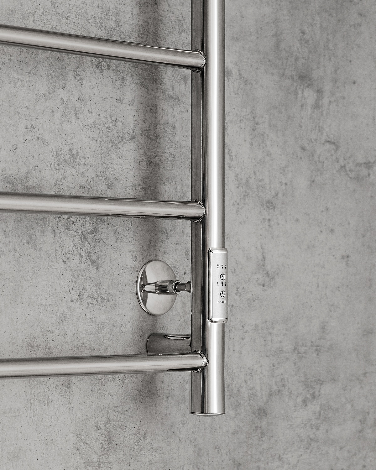 Полотенцесушитель электрический с сухим теном Chromix Bonn 50x80 П6 Cr с крючками