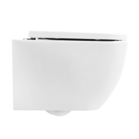 Унитаз подвесной безободковый c сиденьем BelBagno ALPINA BB10100CHR/SC Унитаз подвесной безободковый c сиденьем BelBagno ALPINA BB10100CHR/SC