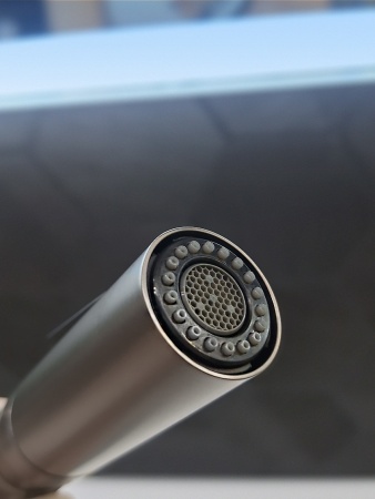 Смеситель для кухни с гибким изливом AltroBagno Flusso 050203 GrMt