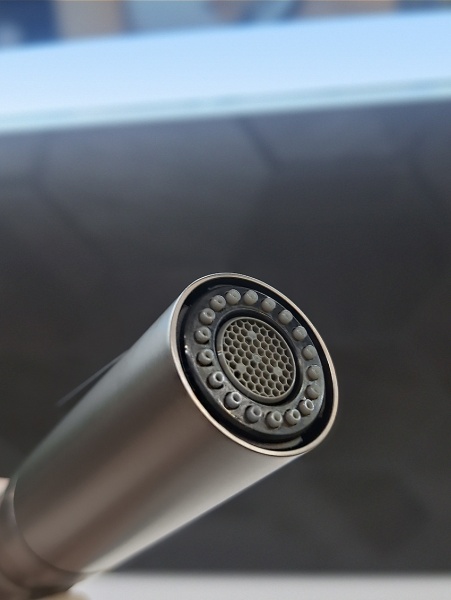 Смеситель для кухни с гибким изливом AltroBagno Flusso 050203 GrMt