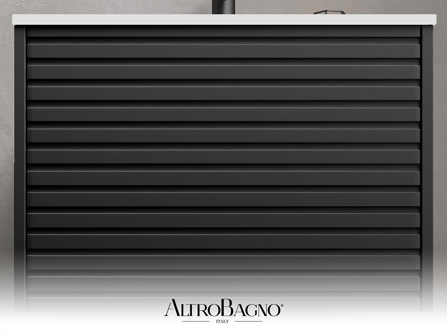 Тумба с раковиной AltroBagno Trento 600 Black