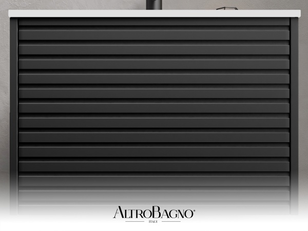 Тумба с раковиной AltroBagno Trento 600 Black Тумба с раковиной AltroBagno Trento 600 Black