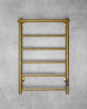 Полотенцесушитель электрический Chromix Bazel 50x80 П5 Br с полкой