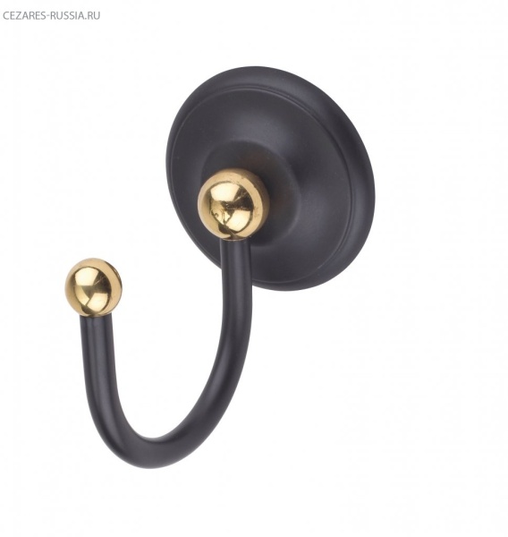 Крючок, цвет черный /Античное золото ART&MAX AM-2142-Nero/Do-Ant