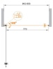 Душевая дверь CEZARES ECO-O-B-1-70-C-Cr Душевая дверь CEZARES ECO-O-B-1-70-C-Cr
