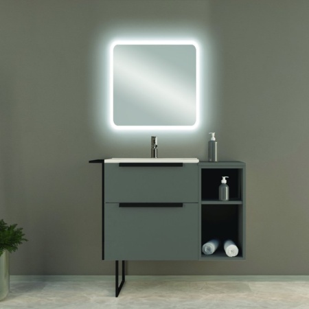 Колонна подвесная с одной распашной дверцей и выдвижным ящиком, 35x32x150 Cezares 55183