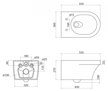Унитаз подвесной с сиденьем CEZARES DUET + Система инсталляции для унитазов с кнопкой смыва BB051CR  Унитаз подвесной с сиденьем CEZARES DUET + Система инсталляции для унитазов с кнопкой смыва BB051CR