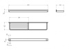 Полка с полотенцедержателем CEZARES MAXIMA CZR-F-8916