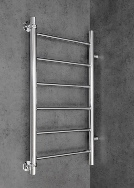 Полотенцесушитель водяной Chromix Glarus 40x80 П6 Cr с боковым подключением на 500 Полотенцесушитель водяной Chromix Glarus 40x80 П6 Cr с боковым подключением на 500