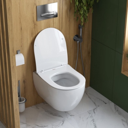 Чаша подвесного унитаза безободкового CEZARES COMFORT CZR-191-TH Чаша подвесного унитаза безободкового CEZARES COMFORT CZR-191-TH