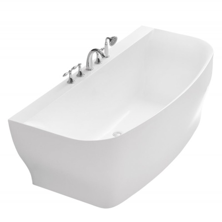 Акриловая ванна без перелива BELBAGNO BB74-1650-W0, 1650x780x590