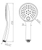Ручной душ трехрежимный Cezares CZR-B-D3F-01