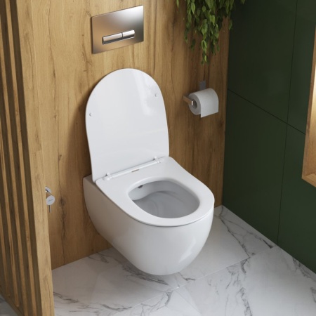 Чаша подвесного унитаза безободкового CEZARES COMFORT CZR-191-TH/BS Чаша подвесного унитаза безободкового CEZARES COMFORT CZR-191-TH/BS