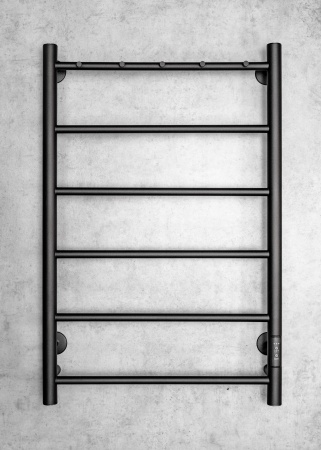 Полотенцесушитель электрический с сухим теном Chromix Bonn 50x80 П6 MB с крючками