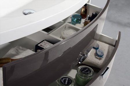 Шкаф подвесной, две распашные двери с доводчиками, с двумя полками, левосторонний BelBagno ANCONA-N-